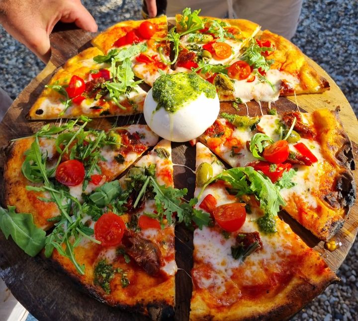 Pizzafiets in actie