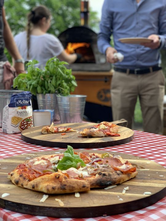 Pizzafiets in actie