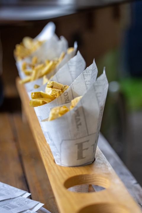 Fritesfiets in actie