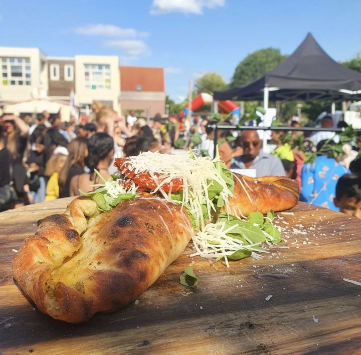 Pizzafiets in actie