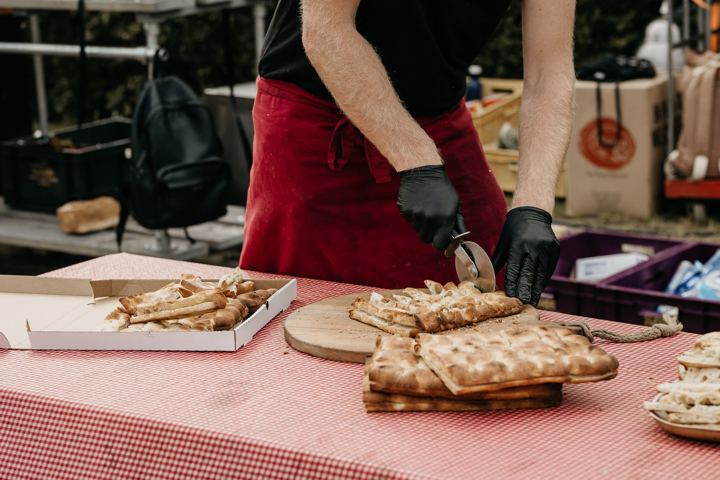 Pizzafiets in actie