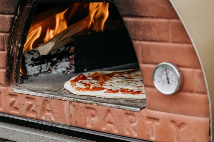 Pizzafiets in actie