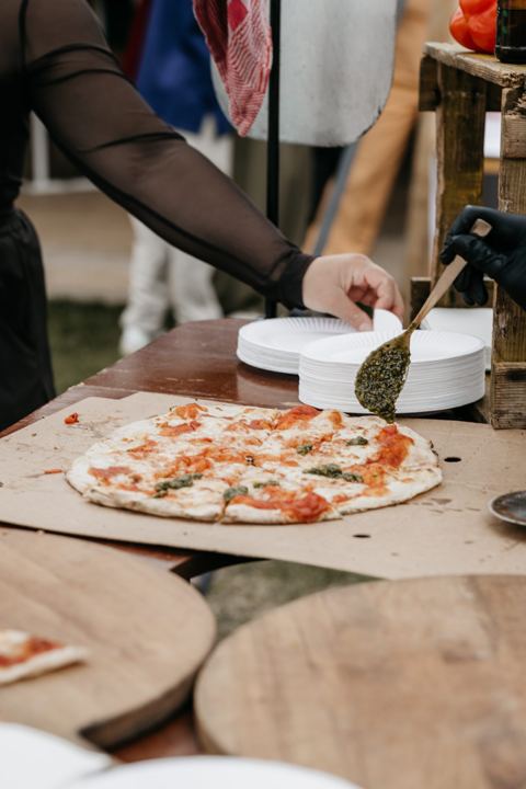 Pizzafiets in actie