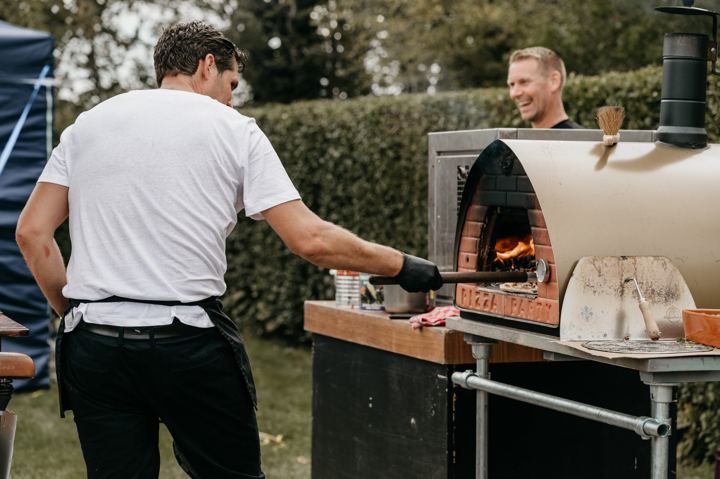 Pizzafiets in actie